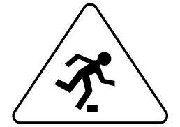 man stumbling