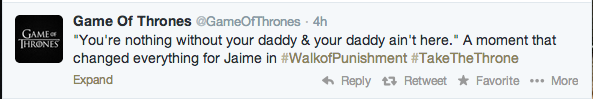 game of thrones shorty awards